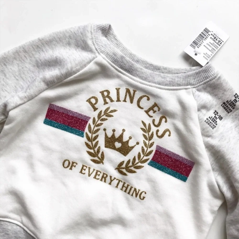The children’s place NWT princess sweatshirt 12-18